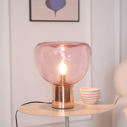 Bubble Effect Glass LED Table Lamp