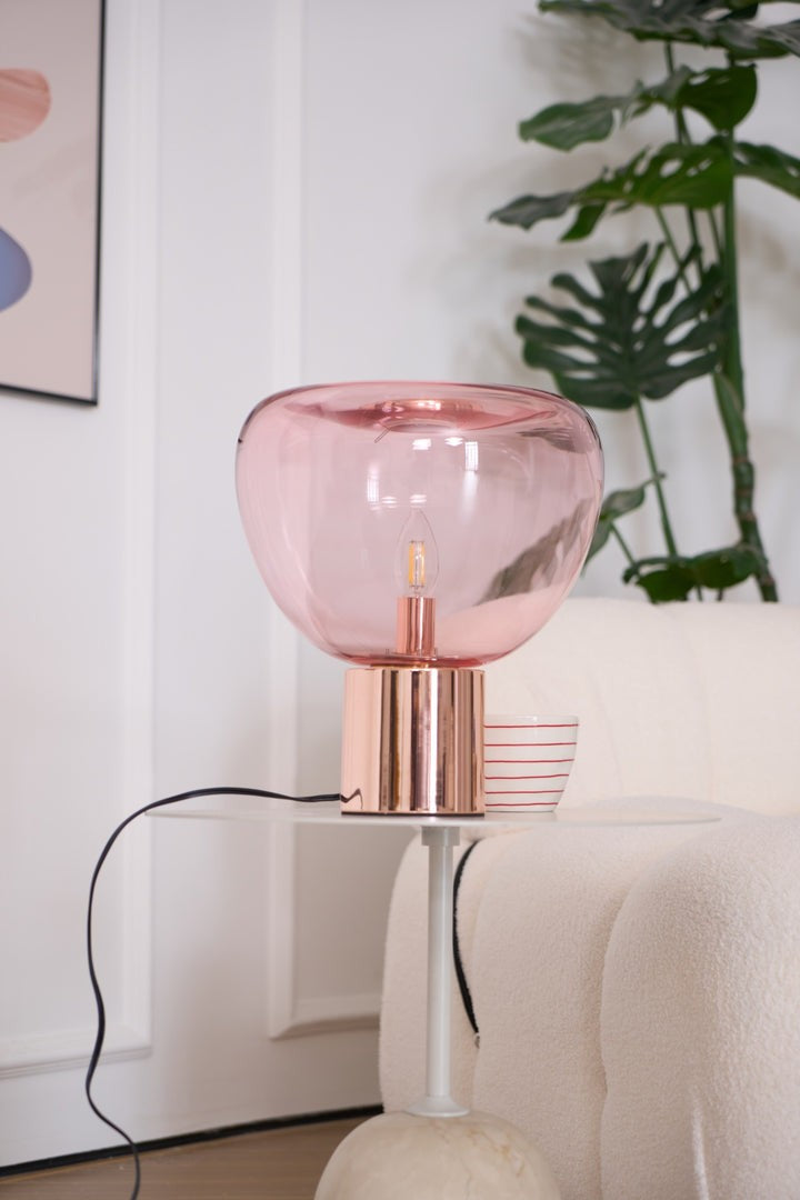 Bubble Effect Glass LED Table Lamp