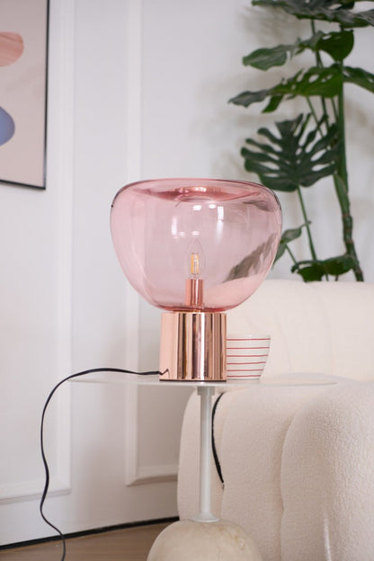 Bubble Effect Glass LED Table Lamp
