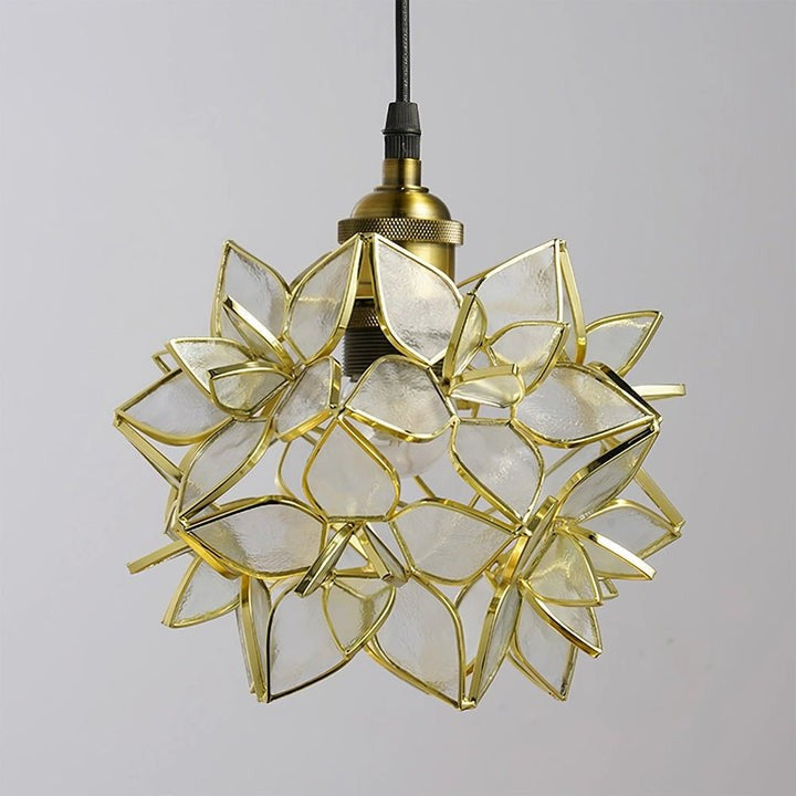 Capiz Flower Sphere Pendant Light