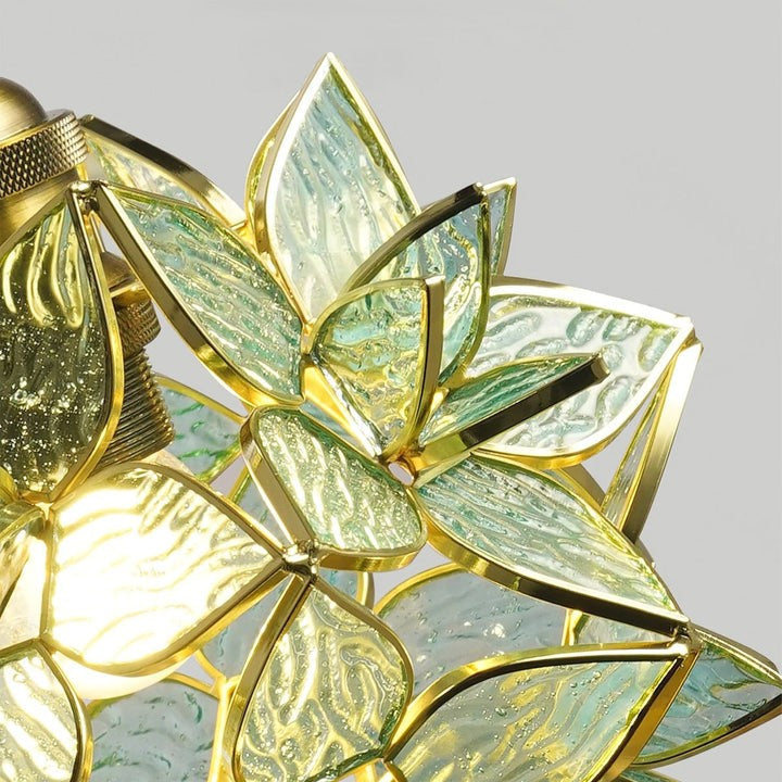 Capiz Flower Sphere Pendant Light