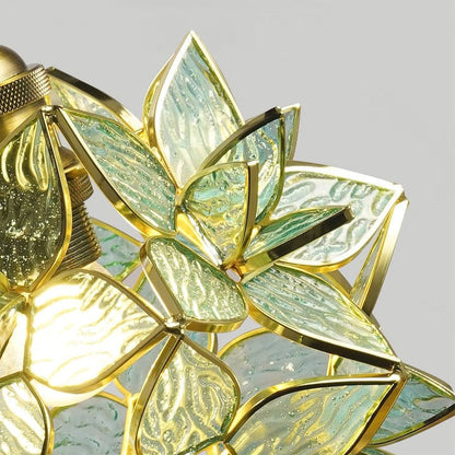 Capiz Flower Sphere Pendant Light