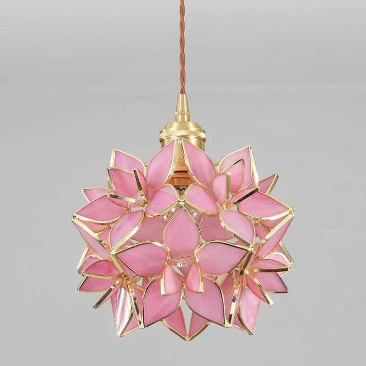 Capiz Flower Sphere Pendant Light