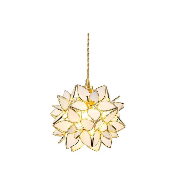 Capiz Flower Sphere Pendant Light