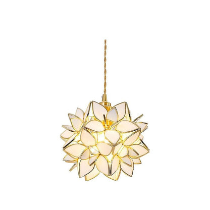 Capiz Flower Sphere Pendant Light