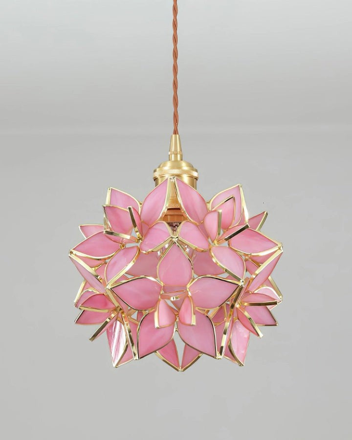 Capiz Flower Sphere Pendant Light