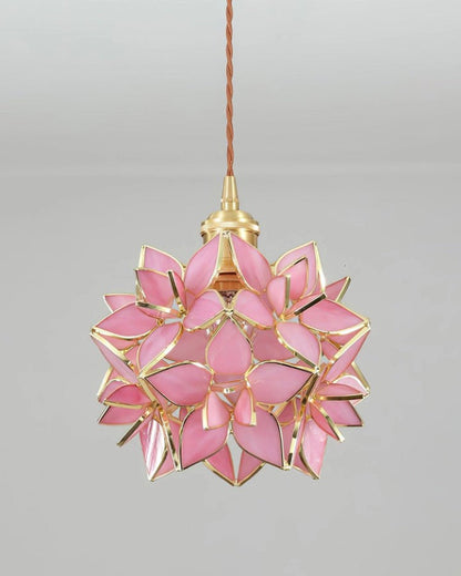 Capiz Flower Sphere Pendant Light