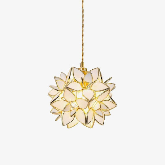 Capiz Flower Sphere Pendant Light