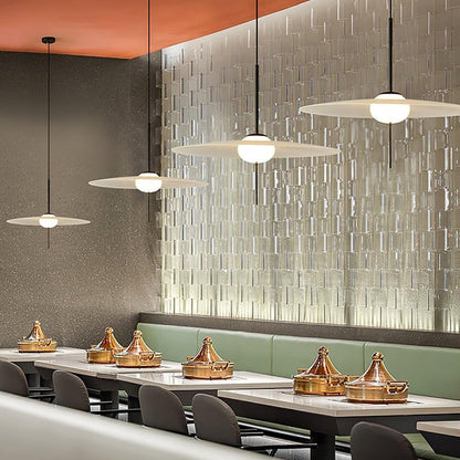 Celestial Floating Disk LED Pendant Lamp