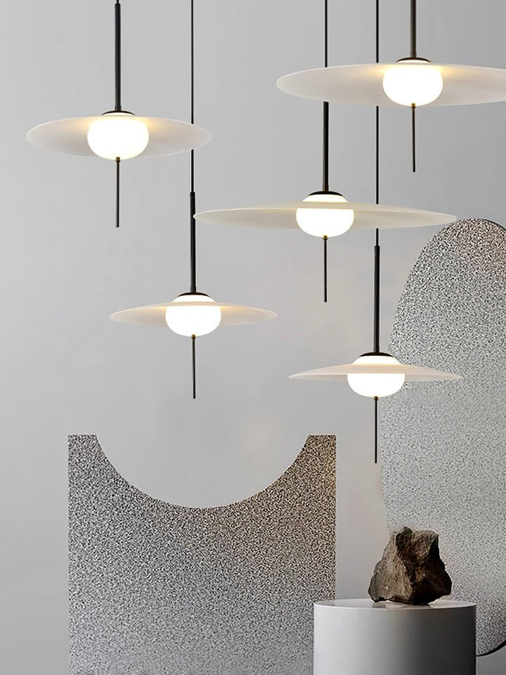 Celestial Floating Disk LED Pendant Lamp