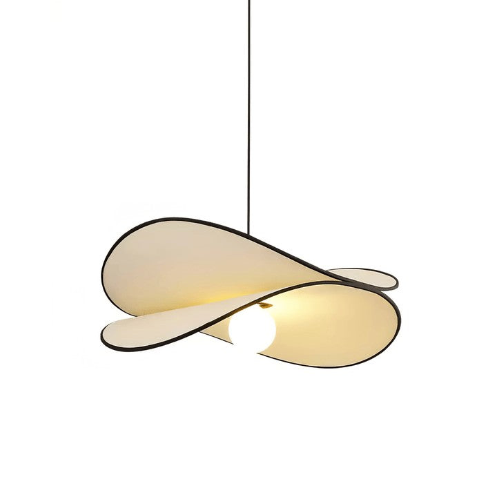 Chloe Wave-Shape Fabric Pendant Light