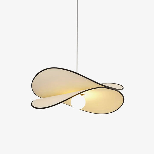Chloe Wave-Shape Fabric Pendant Light