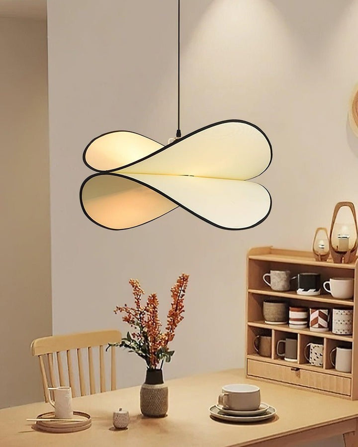 Chloe Wave-Shape Fabric Pendant Light