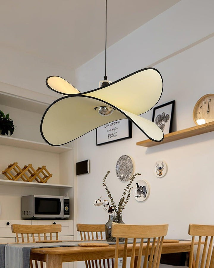 Chloe Wave-Shape Fabric Pendant Light