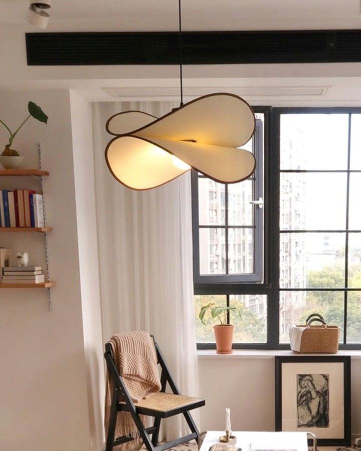 Chloe Wave-Shape Fabric Pendant Light