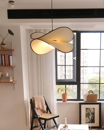 Chloe Wave-Shape Fabric Pendant Light