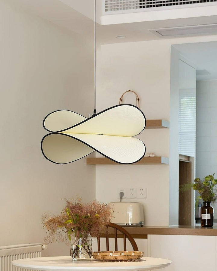 Chloe Wave-Shape Fabric Pendant Light