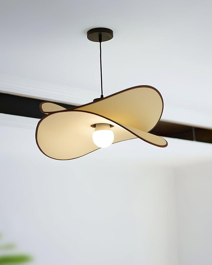 Chloe Wave-Shape Fabric Pendant Light
