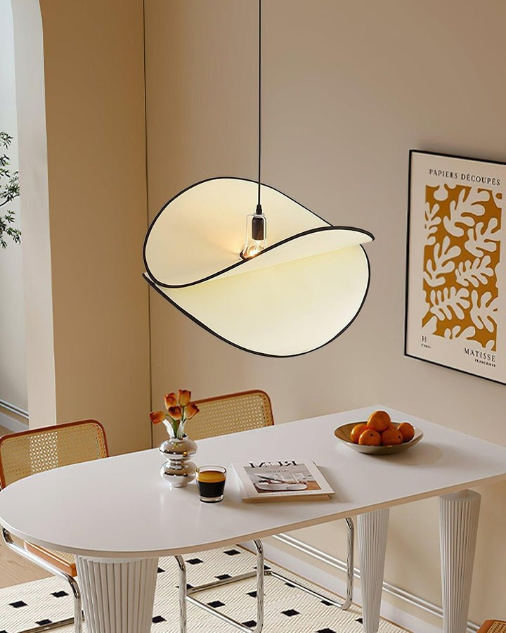 Chloe Wave-Shape Fabric Pendant Light