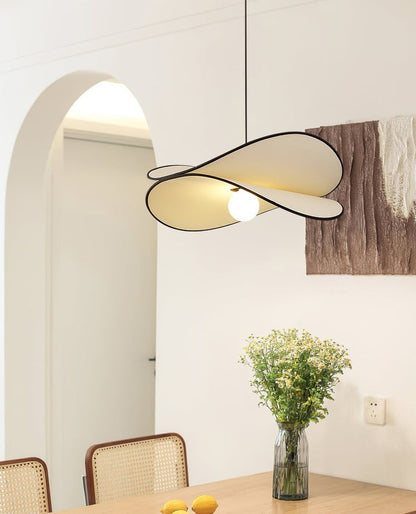 Chloe Wave-Shape Fabric Pendant Light