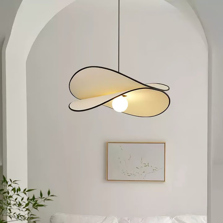 Chloe Wave-Shape Fabric Pendant Light