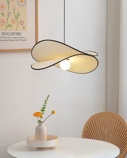 Chloe Wave-Shape Fabric Pendant Light