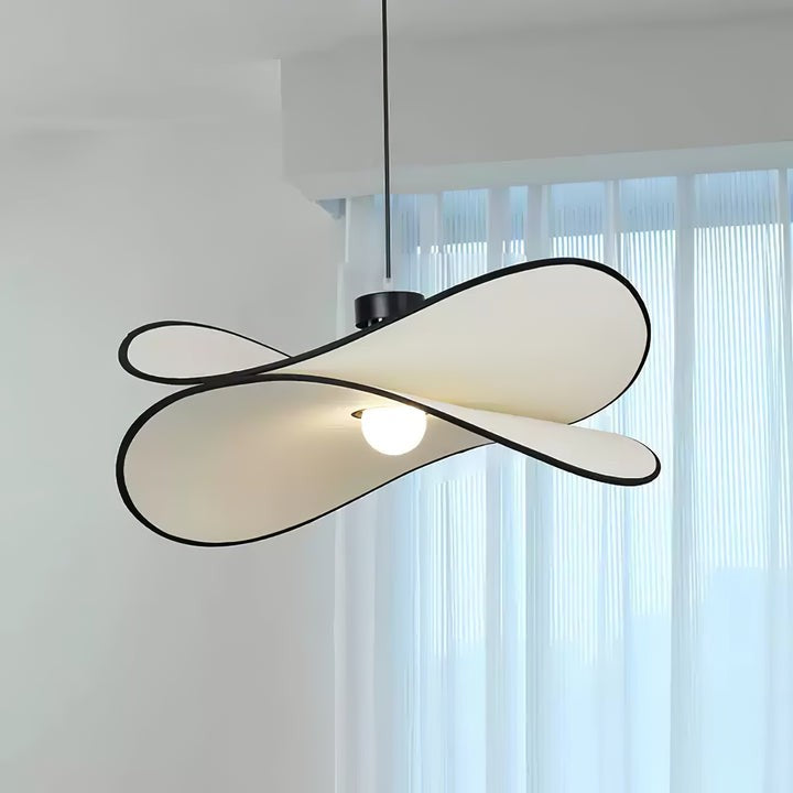 Chloe Wave-Shape Fabric Pendant Light