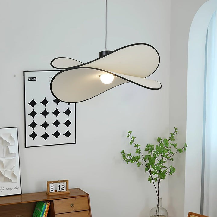 Chloe Wave-Shape Fabric Pendant Light