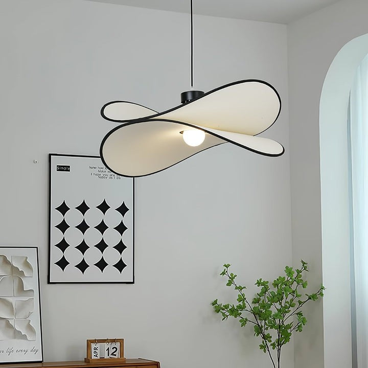 Chloe Wave-Shape Fabric Pendant Light
