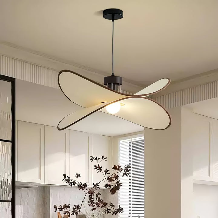 Chloe Wave-Shape Fabric Pendant Light
