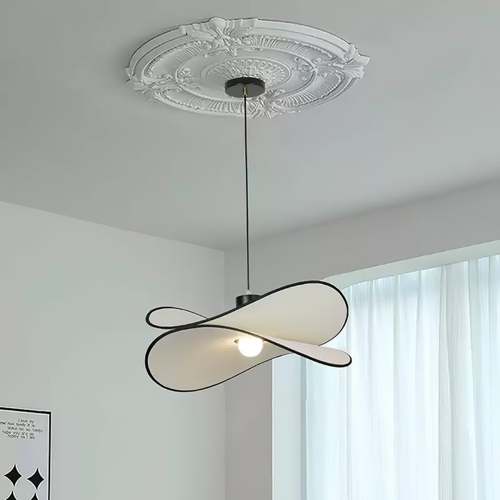Chloe Wave-Shape Fabric Pendant Light