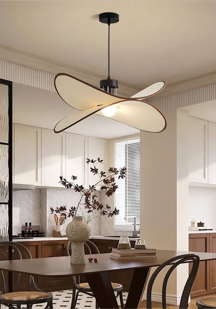 Chloe Wave-Shape Fabric Pendant Light