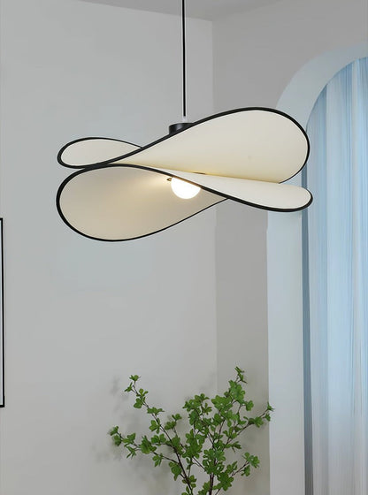 Chloe Wave-Shape Fabric Pendant Light
