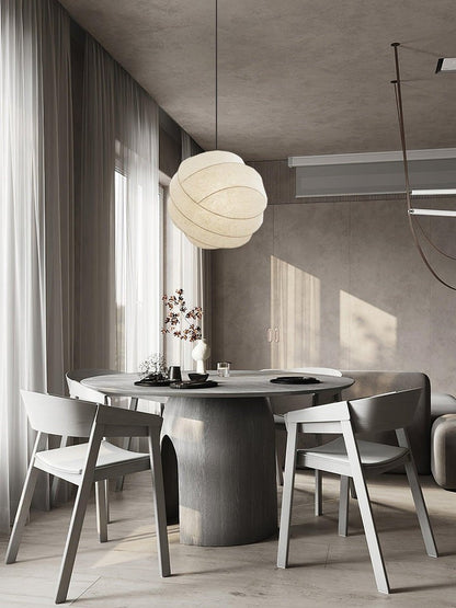 Cocoon Fiber Orbital Pendant Light – Modern LED Fixture