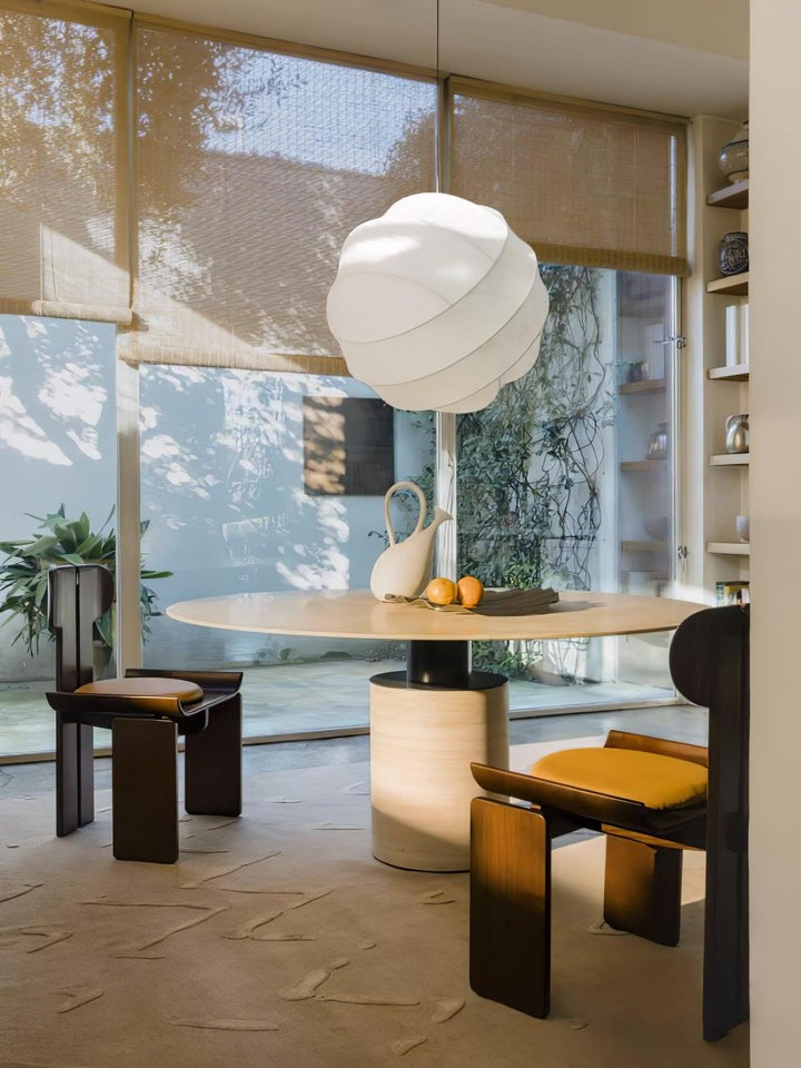 Cocoon Fiber Orbital Pendant Light – Modern LED Fixture