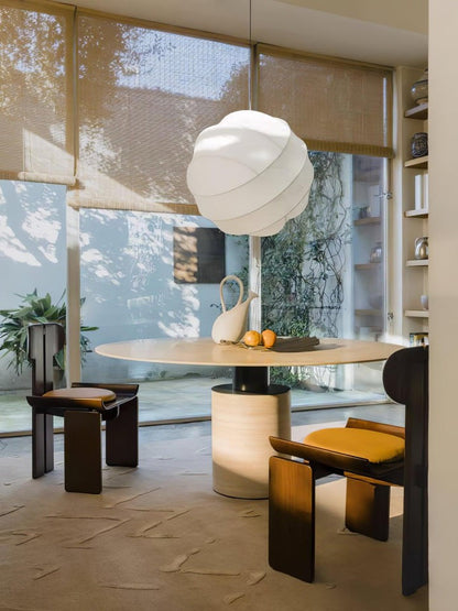 Cocoon Fiber Orbital Pendant Light – Modern LED Fixture