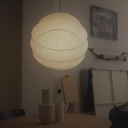 Cocoon Fiber Orbital Pendant Light – Modern LED Fixture