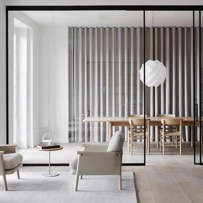 Cocoon Fiber Orbital Pendant Light – Modern LED Fixture
