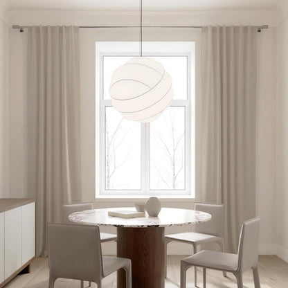 Cocoon Fiber Orbital Pendant Light – Modern LED Fixture