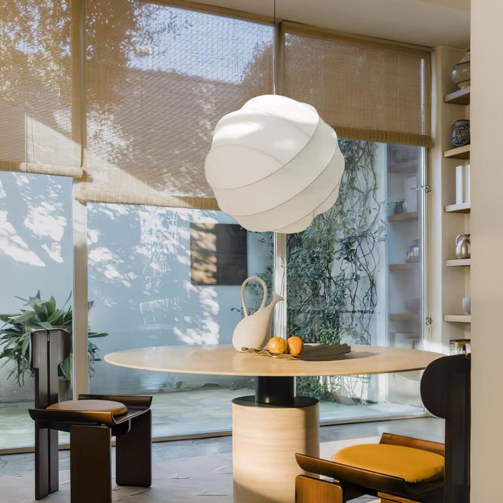 Cocoon Fiber Orbital Pendant Light – Modern LED Fixture