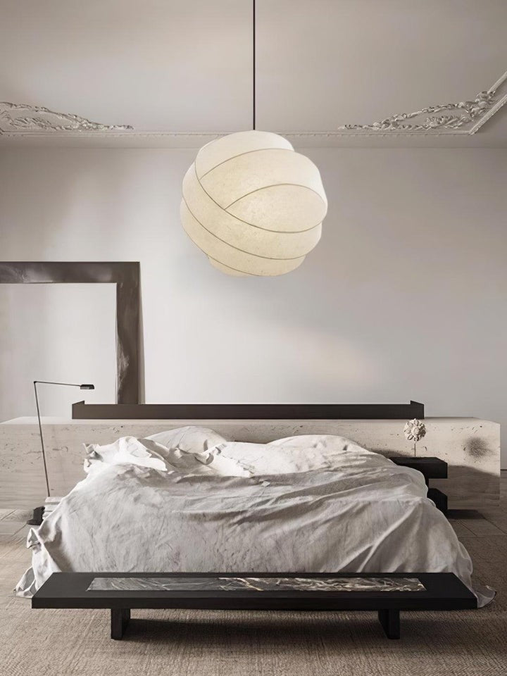 Cocoon Fiber Orbital Pendant Light – Modern LED Fixture