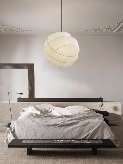 Cocoon Fiber Orbital Pendant Light – Modern LED Fixture