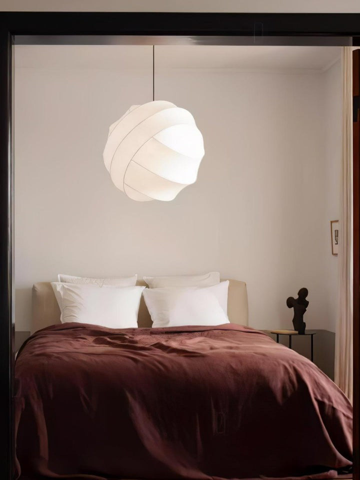 Cocoon Fiber Orbital Pendant Light – Modern LED Fixture