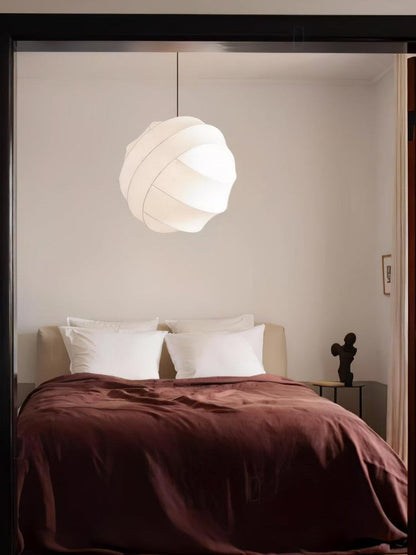 Cocoon Fiber Orbital Pendant Light – Modern LED Fixture