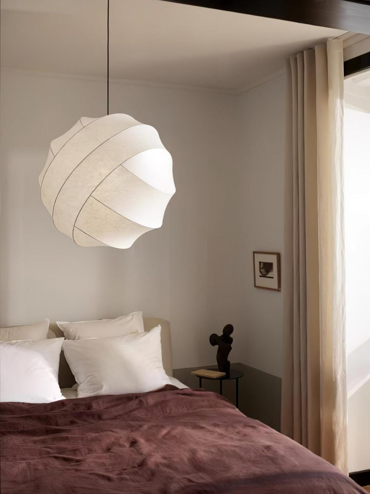 Cocoon Fiber Orbital Pendant Light – Modern LED Fixture