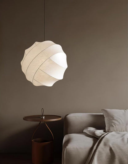 Cocoon Fiber Orbital Pendant Light – Modern LED Fixture