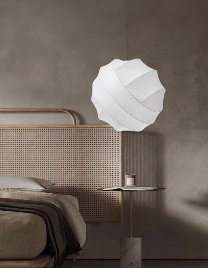 Cocoon Fiber Orbital Pendant Light – Modern LED Fixture