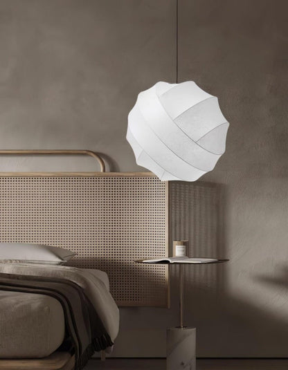 Cocoon Fiber Orbital Pendant Light – Modern LED Fixture