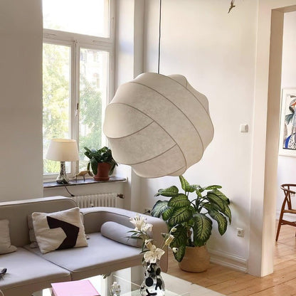 Cocoon Fiber Orbital Pendant Light – Modern LED Fixture
