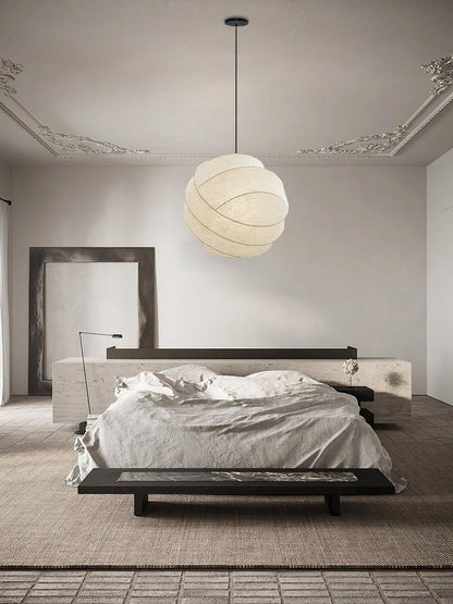 Cocoon Fiber Orbital Pendant Light – Modern LED Fixture